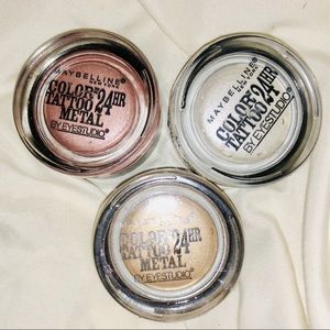 3 Maybelline Metal 24HR Cream Eyeshadows